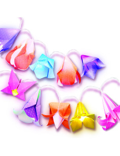 4M-04725,Set creativ DIY - Luminite cu flori origami 2