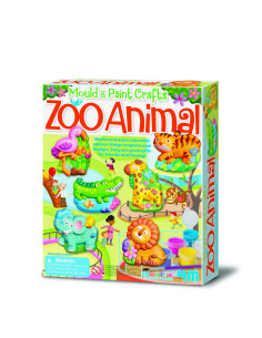 4M-04753,Atelier creativ Modeleaza si picteaza - Animale Zoo