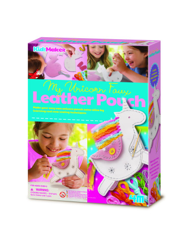 4M-04758,Set creativ DIY - Geanta din piele artificiala Unicorn