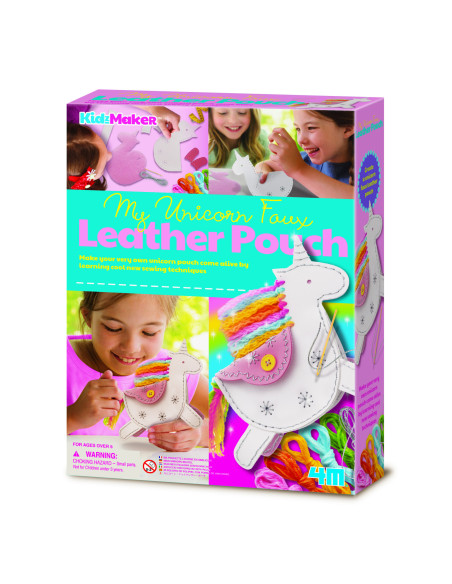 4M-04758,Set creativ DIY - Geanta din piele artificiala Unicorn