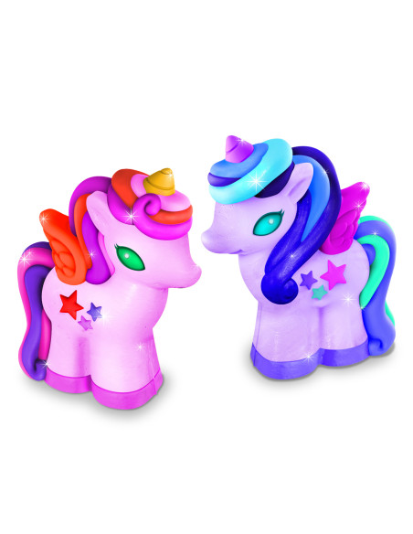 4M-04770,Atelier creativ 3D Modeleaza si picteaza - Unicorni cu sclipici