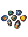 4M-04786,Set creativ - Picteaza pietre - Spatiu (stralucesc in intuneric)