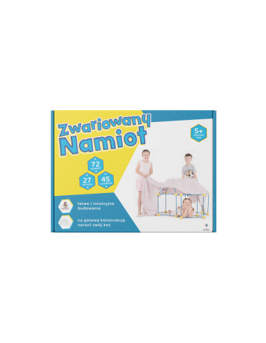 KB010001,Kit constructie 3D - Cort pentru copii - albastru galben
