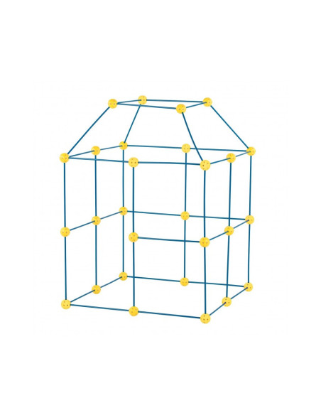 KB010001,Kit constructie 3D - Cort pentru copii - albastru galben
