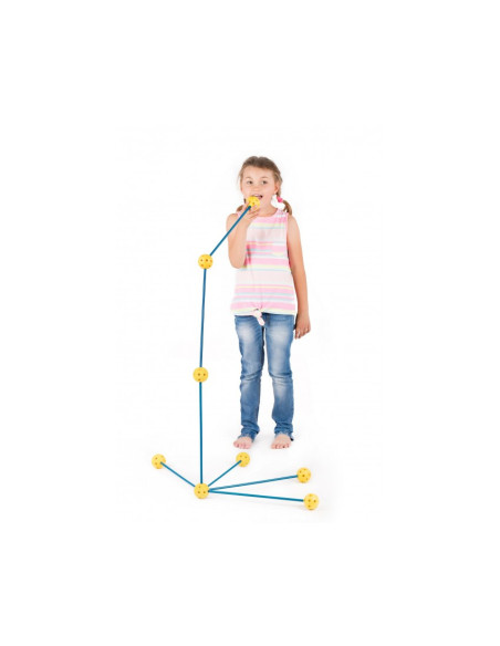 KB010001,Kit constructie 3D - Cort pentru copii - albastru galben