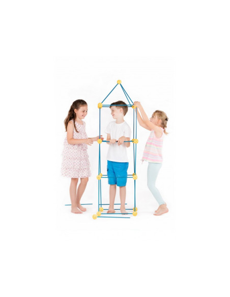 KB010001,Kit constructie 3D - Cort pentru copii - albastru galben