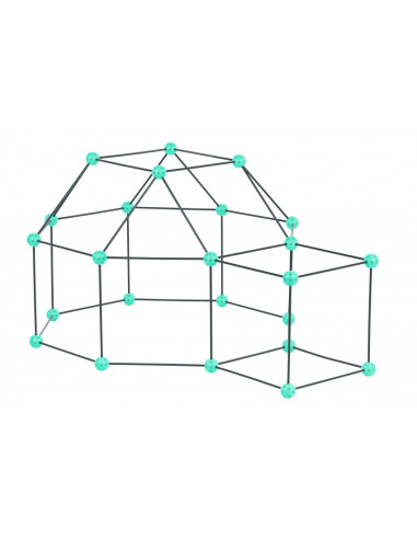 KB010002,Kit constructie 3D - Cort pentru copii - gri verde