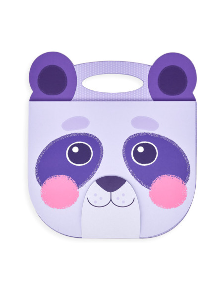 118-224,Caiet desen portabil - Panda mov