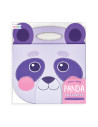 118-224,Caiet desen portabil - Panda mov