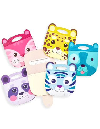 118-224,Caiet desen portabil - Panda mov