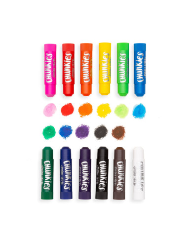 126-004,Creioane tempera solida Chunkies, 12 bucati