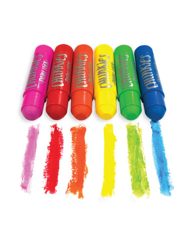 126-004,Creioane tempera solida Chunkies, 12 bucati