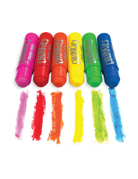 126-004,Creioane tempera solida Chunkies, 12 bucati