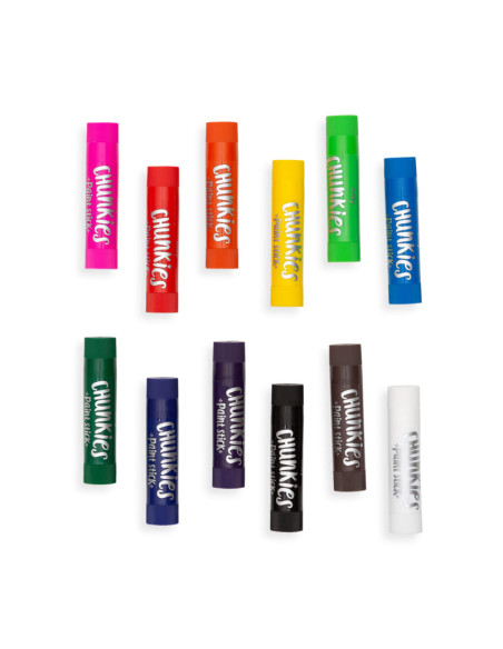 126-004,Creioane tempera solida Chunkies, 12 bucati