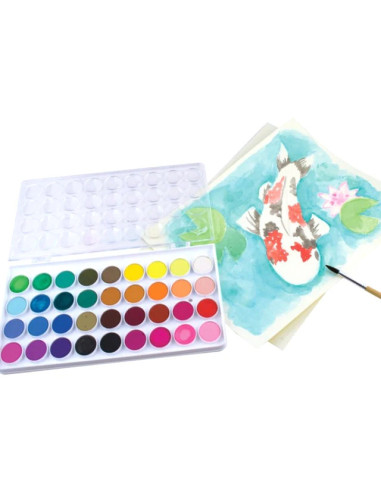 126-2,Acuarele lavabile Lil Paint, 36 culori