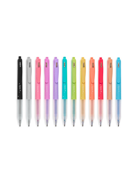 132-124,Pixuri retractabile cu gel si sclipici, Oh My Glitter!, set 12 culori