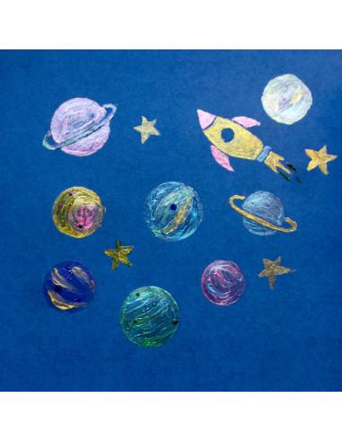 126-016,Vopsele decorative acrilice, perle si sclipici, Cosmic Shine