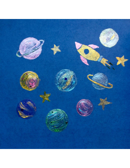 126-016,Vopsele decorative acrilice, perle si sclipici, Cosmic Shine