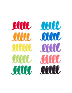 130-090,Carioci lavabile cu pensula, Big Bright Brush, set 10 culori 2