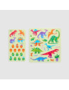 172-006,Set planse si jocuri cu abtibilduri repozitionabile - Dinozauri