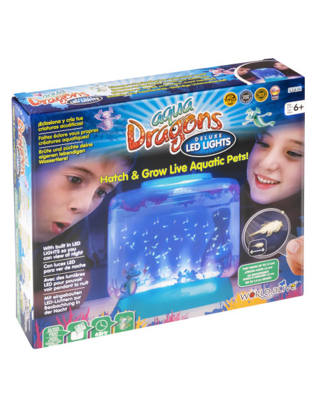 AD4003,Set educativ STEM - AQUA DRAGONS Habitat Lumea subacvatica - acvariu Deluxe cu LED-uri