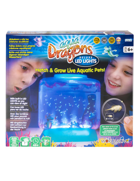 AD4003,Set educativ STEM - AQUA DRAGONS Habitat Lumea subacvatica - acvariu Deluxe cu LED-uri