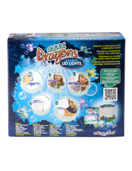 AD4003,Set educativ STEM - AQUA DRAGONS Habitat Lumea subacvatica - acvariu Deluxe cu LED-uri