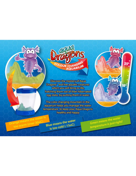 AD7002,Set educativ STEM - AQUA DRAGONS Habitat Deluxe in culori schimbatoare si LED-uri