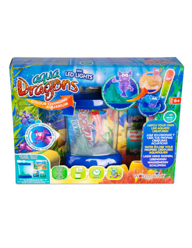 AD7002,Set educativ STEM - AQUA DRAGONS Habitat Deluxe in culori schimbatoare si LED-uri