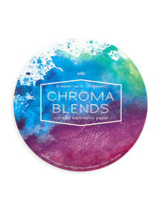 118-218,Bloc desen circular Watercolor Chroma Blends