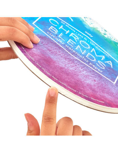 118-218,Bloc desen circular Watercolor Chroma Blends