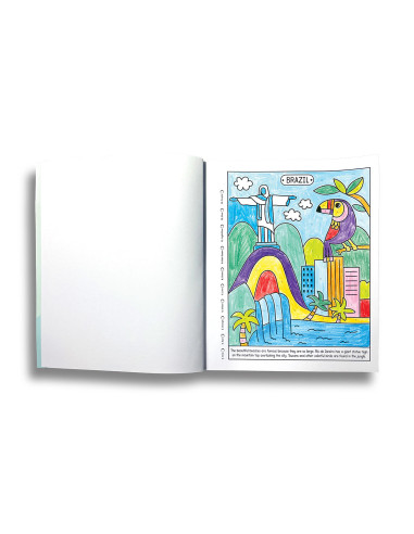 118-277,Carte de colorat pe numere - Lumea minunata