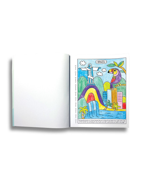 118-277,Carte de colorat pe numere - Lumea minunata