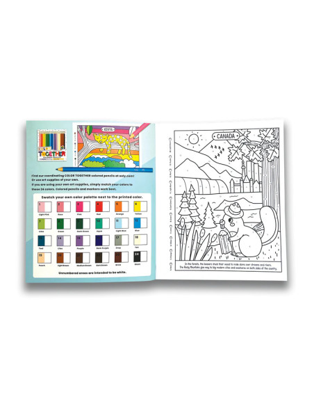 118-277,Carte de colorat pe numere - Lumea minunata