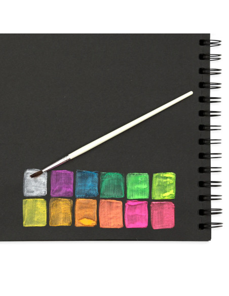 126-009,Set acuarele Chroma Blends Neon - 12 culori neon si pensula