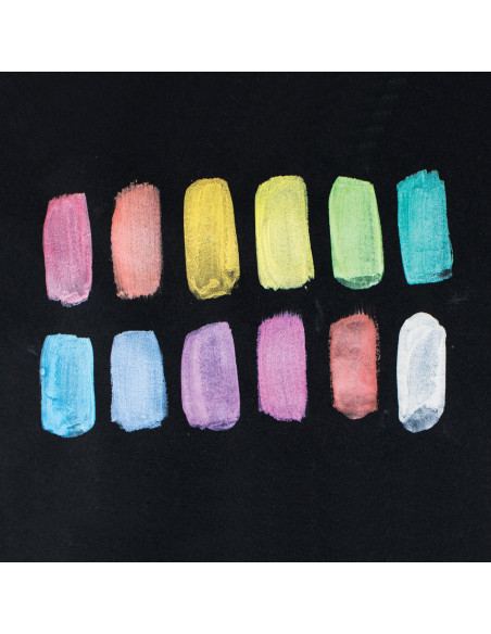 126-011,Set acuarele Chroma Blends Pearlescent - 12 culori perlate si pensula