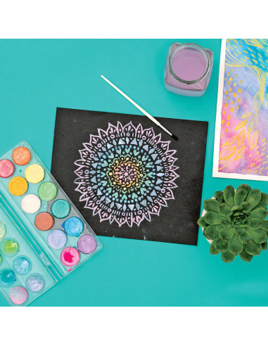 126-011,Set acuarele Chroma Blends Pearlescent - 12 culori perlate si pensula