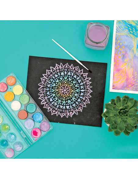 126-011,Set acuarele Chroma Blends Pearlescent - 12 culori perlate si pensula