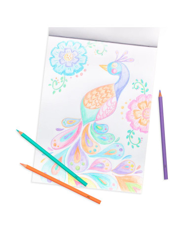 128-158,Creioane colorate in nuante pastelate - Set de 12