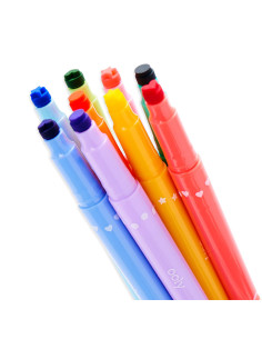 130-092,Carioci duble cu stampile Confetti Stamp - set de 9 2