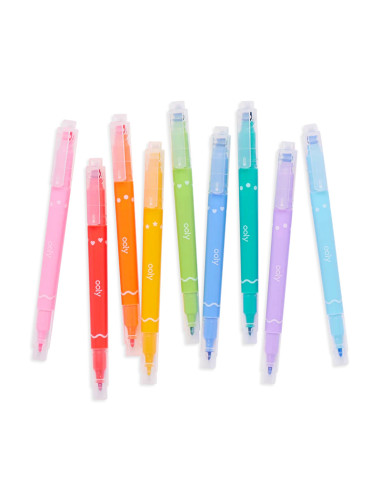 130-092,Carioci duble cu stampile Confetti Stamp - set de 9