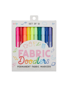 130-102,Carioci permanente pentru textile Fabric Doodlers - Set de 12