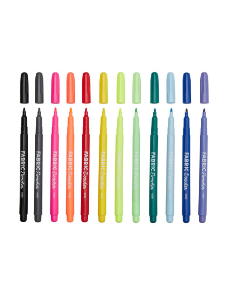 130-102,Carioci permanente pentru textile Fabric Doodlers - Set de 12