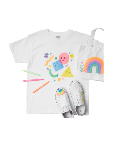 130-102,Carioci permanente pentru textile Fabric Doodlers - Set de 12