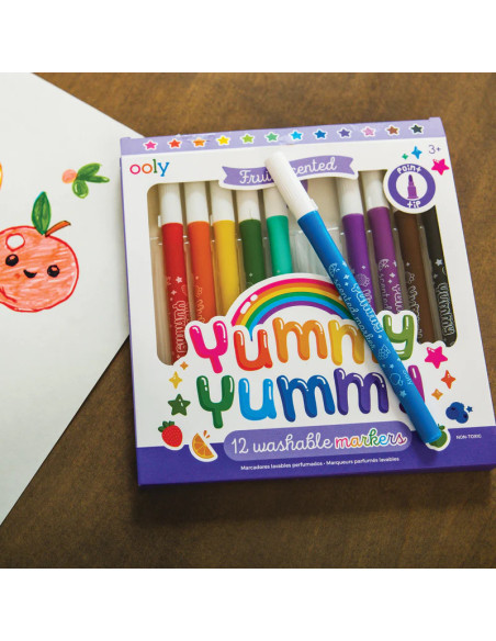 130-105,Carioci parfumate lavabile Yummy Yummy - Set de 12