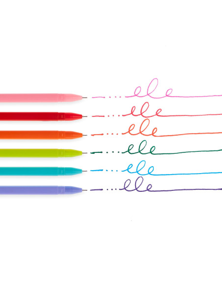 132-138,Pixuri cu gel colorate Fine Line - Set de 6