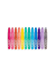 133-57,Creioane colorate cu gel acuarela cu sclipici Rainbow Sparkle Metallic - Set de 12 2