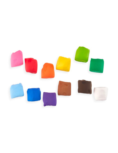 161-049,Kit DIY Creatibles - plastilina cu uscare la aer - set de 12 culori si 3 ustensile