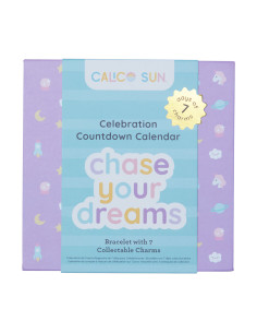 291-001,Set cadou bratara si charmuri - Calendar pentru sarbatorit evenimente Chase Your Dream