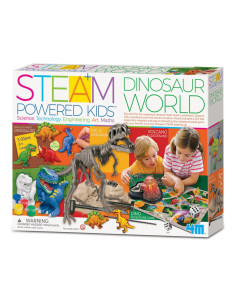 4M-05540,Kit stiintific - Lumea Dinozaurilor, STEAM Kids